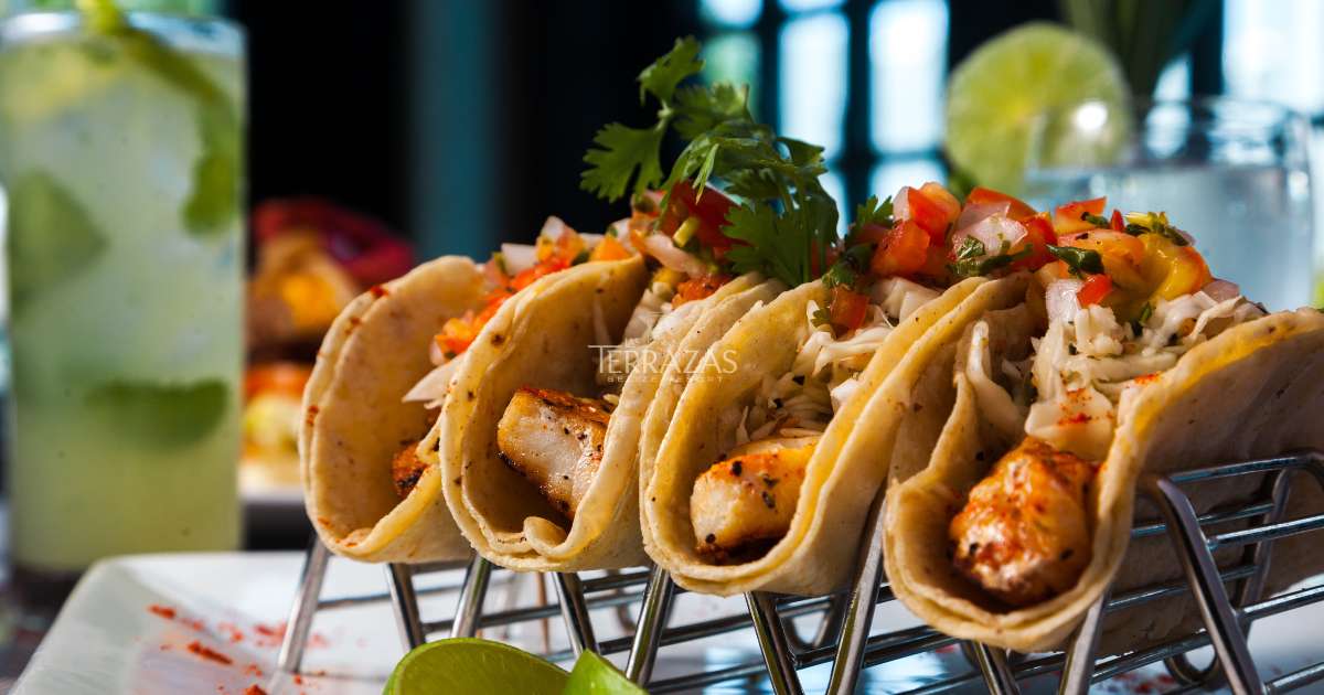Belizean Tacos served at our O Resturaunt in Ambergris Caye!