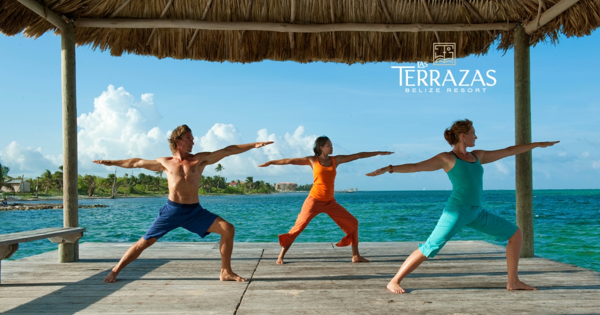 Morning yoga session at Las Terrazas