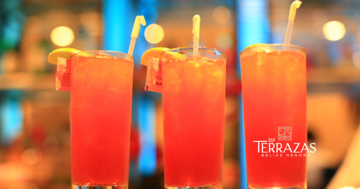 Welcome drinks at Las Terrazas Belize Resort