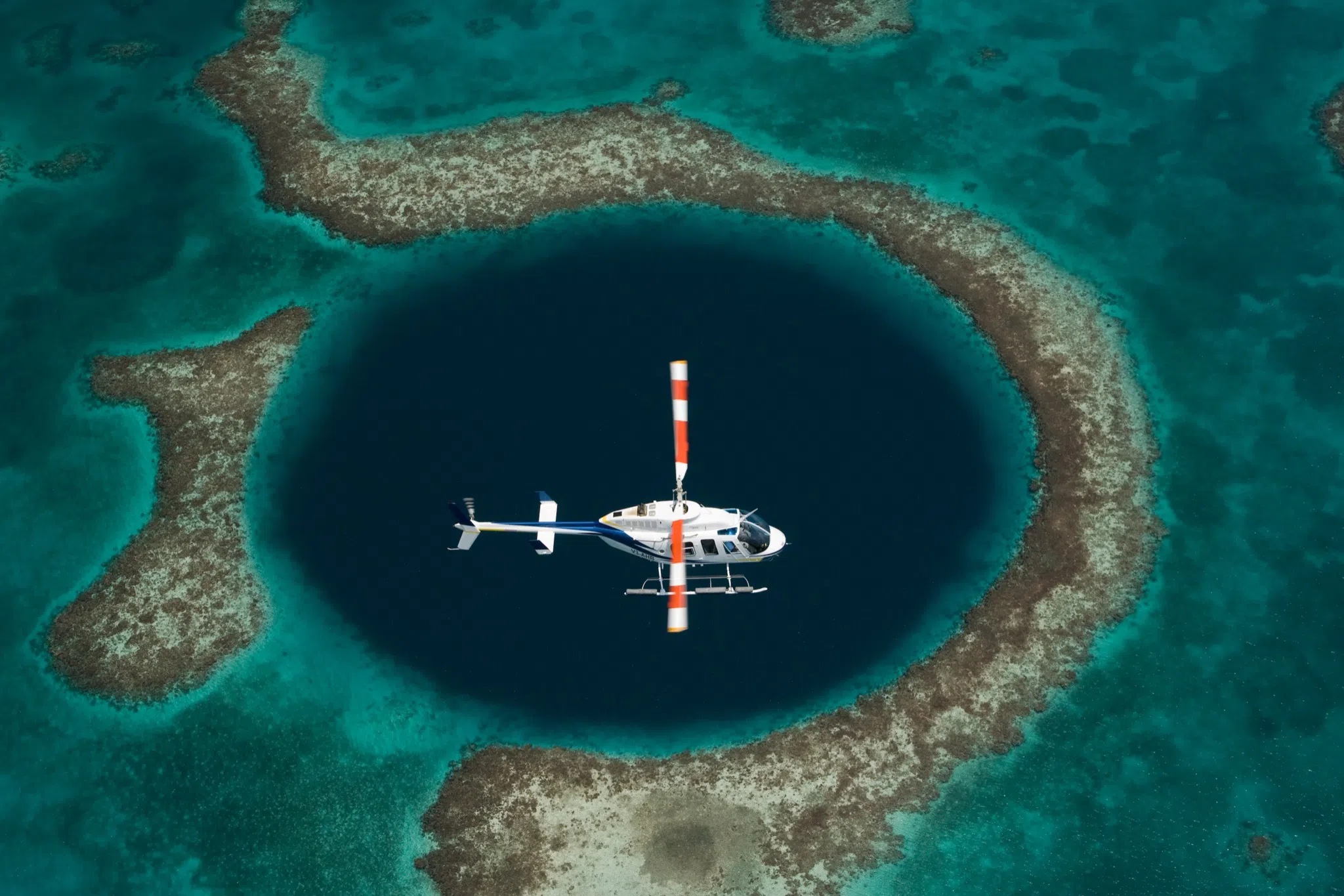 Blue Hole aerial view