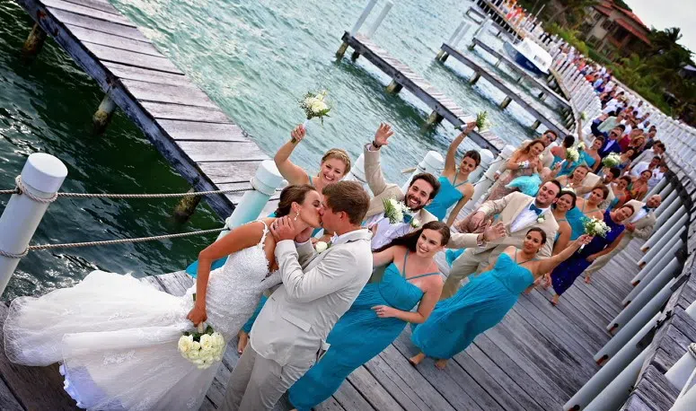 The ones who matter most wedding package scene at Las Terrazas