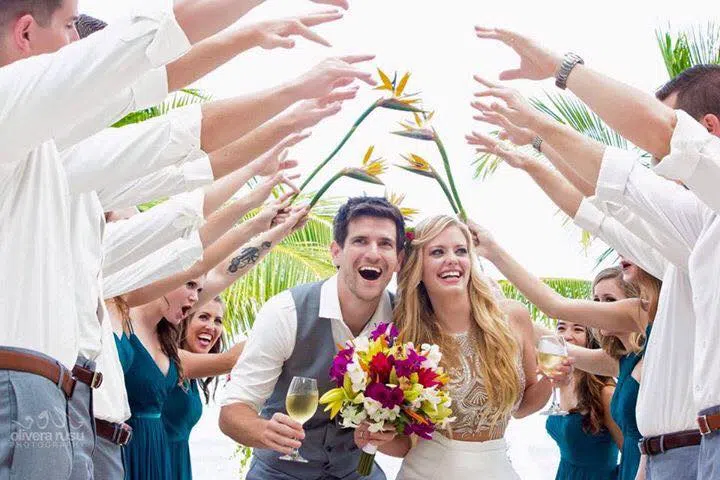The full weekend wedding package scene at Las Terrazas